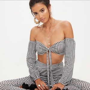 Pretty Little Things Front Tie Crop Top